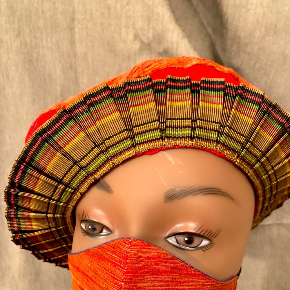 Reversible Hat and Matching Reversible Mask.